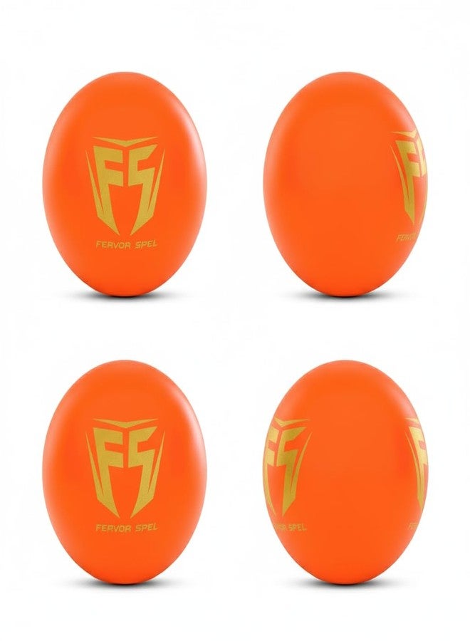 Fervor Spel® FS Non Toxic Plastic Multicolor Ball (Pack of 6 | 80gm Per Ball, Orange) - Image 5