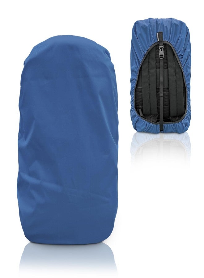 MUTMAIN Bag Cover Waterproof 40L to 50L PU Coated Rain Cover for Backpack Bags, Suitable Bags for Laptop, School, Tail, Trekking, Travel Bag with Adjustable Buckle (Royal Blue) - Image 1