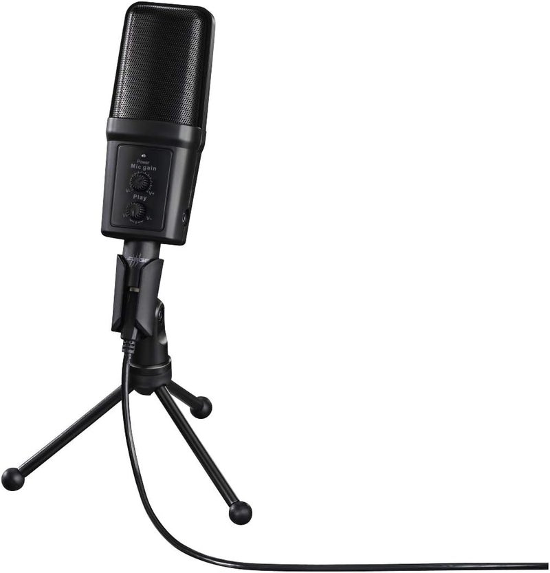 uRage xStr3am Revolution USB Condenser Gaming Microphone with Adjustable Tripod Stand - Studio Quality for PC/PS4/PS5 Streaming, Podcast, Voice-Over, Music Recording - Plug and Play - Black - Image 1
