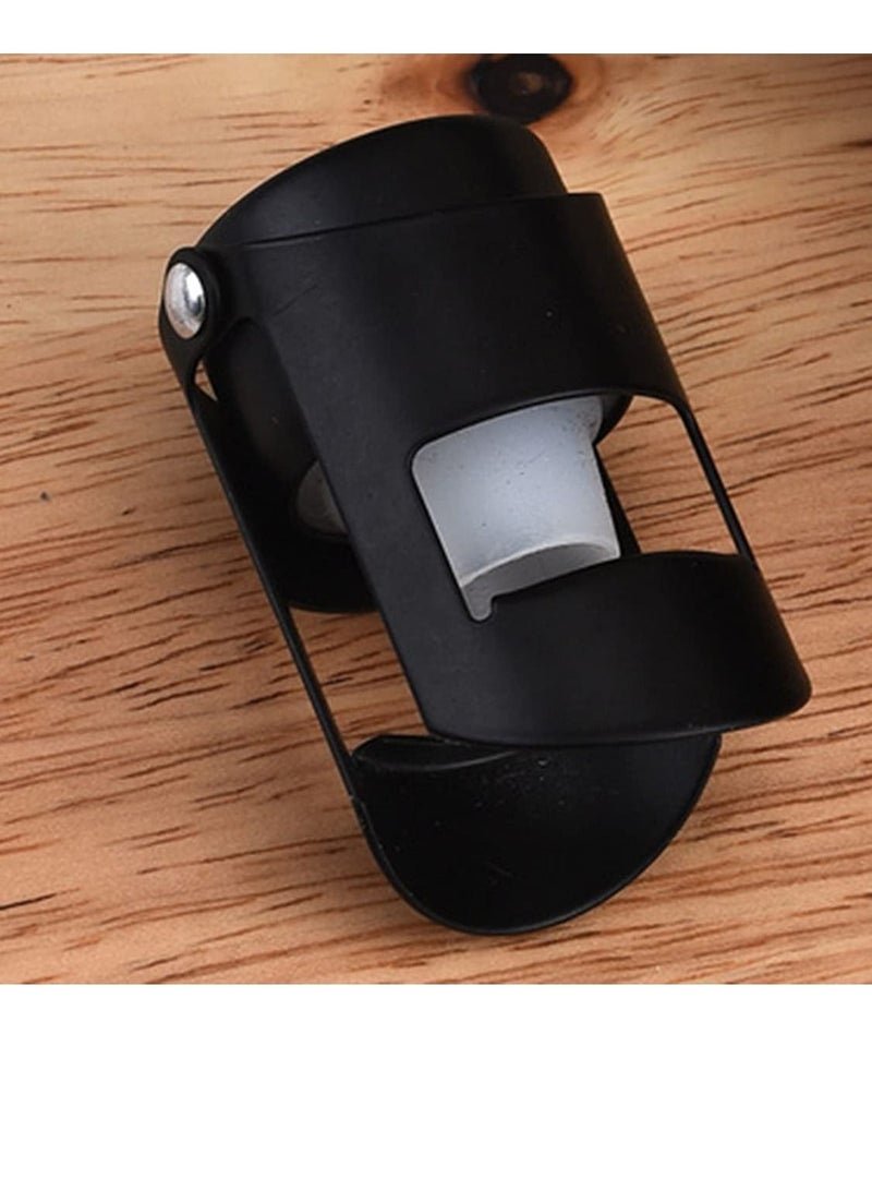 NIBEMINENT Champagne Stoppers Stainless Steel Black Sealer Stopper 3 Pack - Image 4