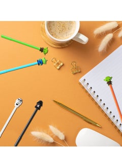 Excefore Party Favors Gel Pen - 25Pcs Galaxy Wars Themed Gifts for Kids Decorations, Baby Star Themed Pens Black Baby Yoda Pens for Birthday Party Favors Prize Carnival Goodie Bag Filling Rewards  - Image 5