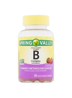 SPRING VALLEY Vitamin B For Adults With Vitamin B6 B12 C Biotin Niacin Folic Acid Vegan Vegetarian Energy Spring Va Gummy  - Image 2