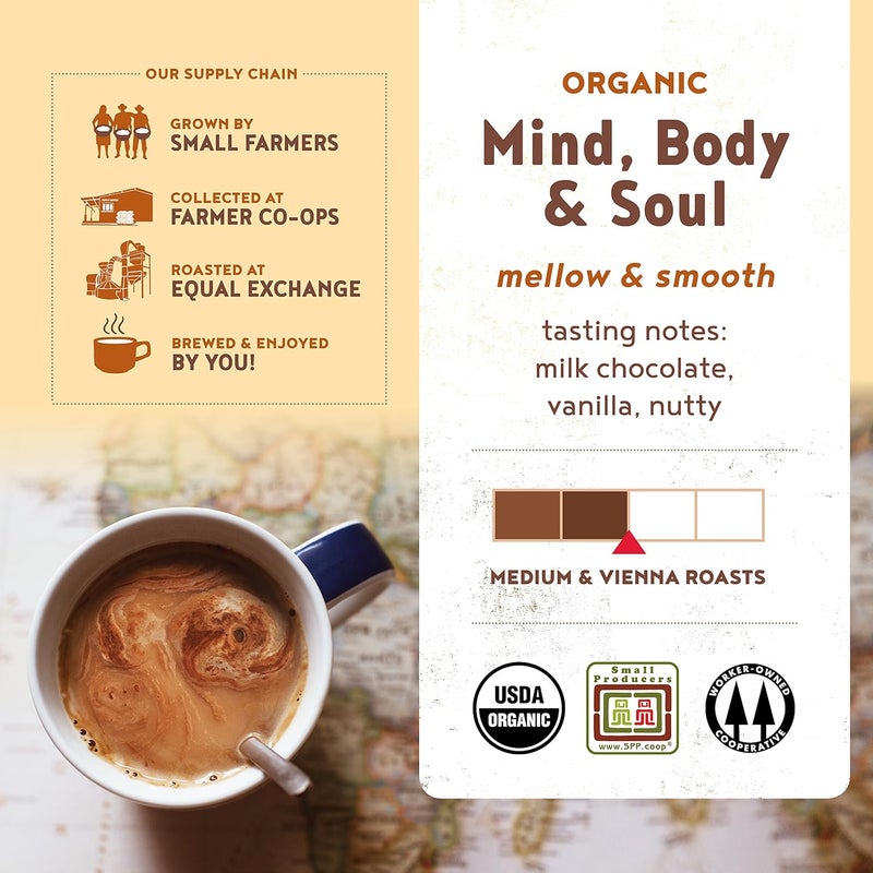 Equal Exchange Organic Coffee - Mind Body Soul Blend - Image 4