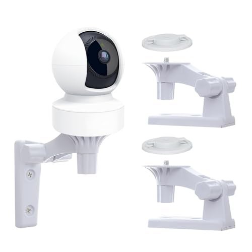OYOCAM Wall Mount Compatible with TP-Link Tapo C210/ C200 and Kasa Indoor Pan EC70/ EC71/ KC410S, Adjustable Angles Bracket 180 Degree Rotation Easy to Install Security Camera Bracket/Holder, 2 Pack - Image 1