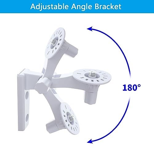 OYOCAM Wall Mount Compatible with TP-Link Tapo C210/ C200 and Kasa Indoor Pan EC70/ EC71/ KC410S, Adjustable Angles Bracket 180 Degree Rotation Easy to Install Security Camera Bracket/Holder, 2 Pack - Image 3