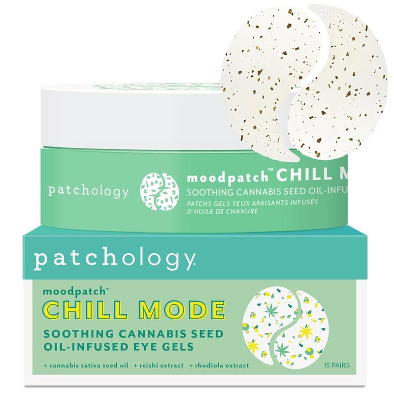 Patchology Chill Mode Under Eye Patches OilInfused Gel Masks Ideal for Puffy Eyes Dark Circles Wrinkles Depuffer Pads for Puffy Eyes Hydration Refreshing Skin 15 Count - Image 1