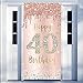 Excelloon 40th Birthday Door Banner Decorations for Women Pink Rose Gold Happy 40th Birthday Door Cover Party Supplies Large Forty Year Old Birthday Poster Backdrop Sign Decor - Image 4