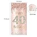 Excelloon 40th Birthday Door Banner Decorations for Women Pink Rose Gold Happy 40th Birthday Door Cover Party Supplies Large Forty Year Old Birthday Poster Backdrop Sign Decor - Image 2