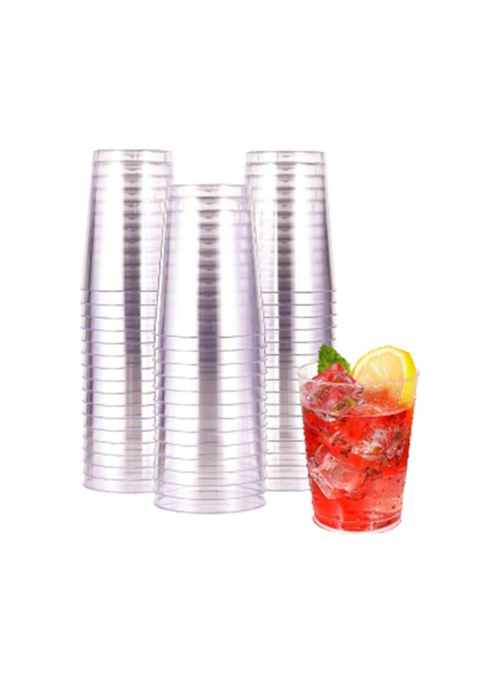 SNH Packing uice Cup 10 Oz Without Lid Clear Strong Disposable - Ideal for iced coffee, smoothies, Bubble Boba tea, milkshakes, frozen cocktails, water, sodas, juices, snacks, dessert and more 25 Pieces - Image 1