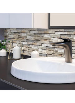 RATSAW 3D Wall Panels Peel and Stick Wallpaper 12PCS 30 x 15cm Wall Tiles Self Adhesive Waterproof Wall Sticker Brick Wallpaper Decorative Tiles Stickers for Kitchen Bathroom Wall Decor  - Image 5