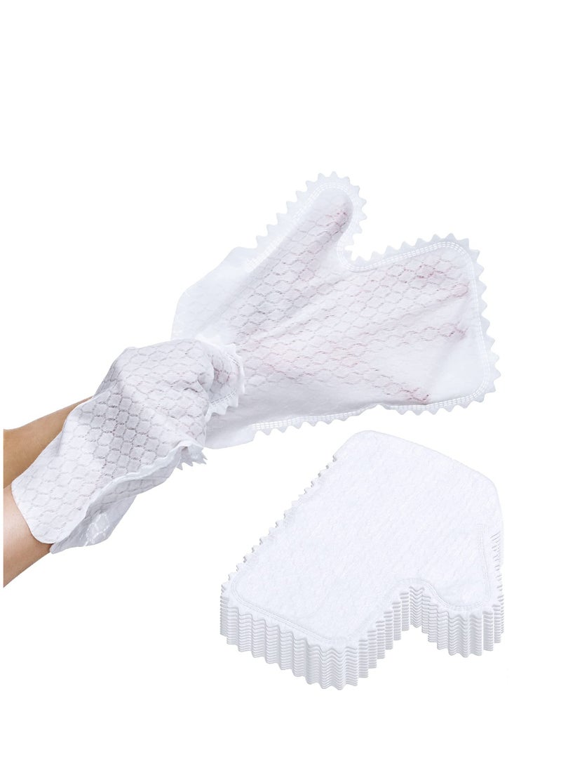 Microfiber Dusting Cloths Gloves Dust Wipes Feather Dusters Grabs and Locks in Dust  Pet Hair Cleaning Possible Dual Sided Disposable Dusting Gloves 40 Pieces - Image 1