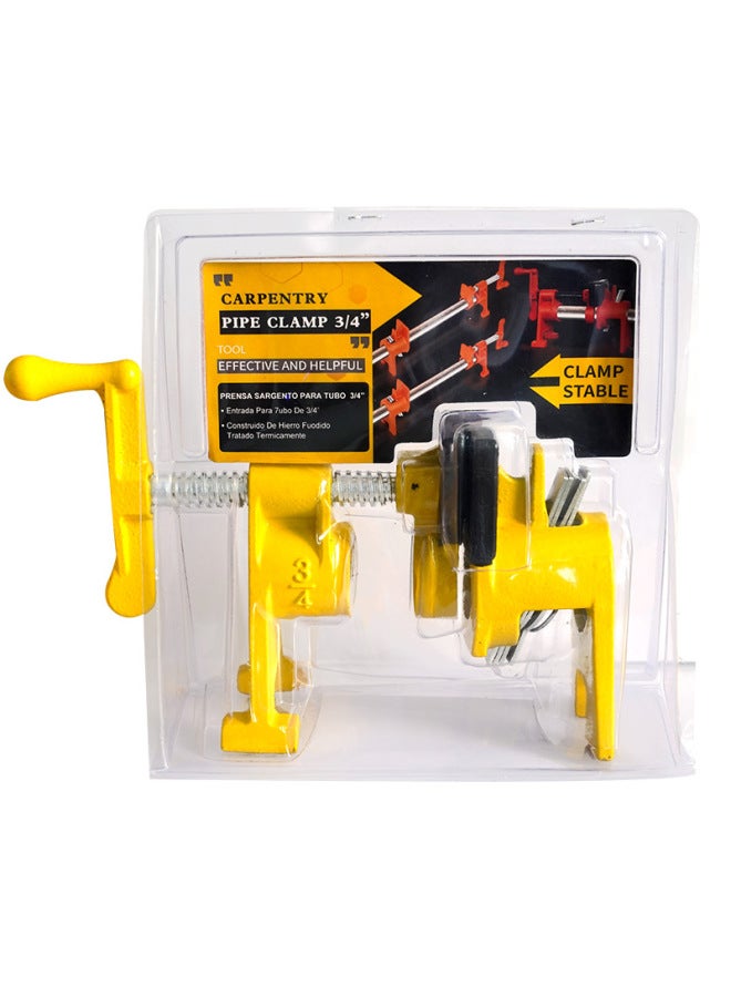 4 Points 6 Points Thick Heavy-duty Water Pipe Clip Fixing Clip Woodworking Jigsaw Water Pipe Clip Clamp G Clip F Clip-Specifications And Models:Orange German Heavy Duty 6 Discrete 3/4 Water Pipe Clamp - Image 3