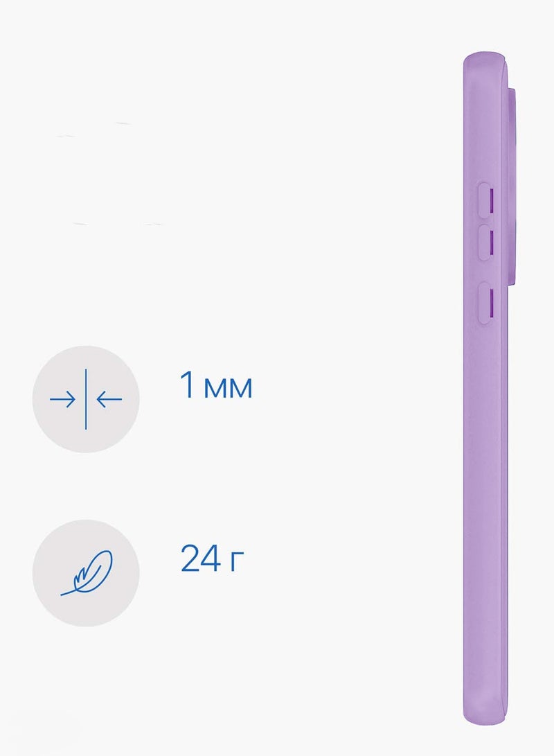 Wtech Samsung Galaxy S25 5G 2025 Super Slim, Skinny Seam Like Hard Shell PC Magsafe, Rised Lips Corner Protection Case Cover (MCMPMN) - Baby Purple - Image 5