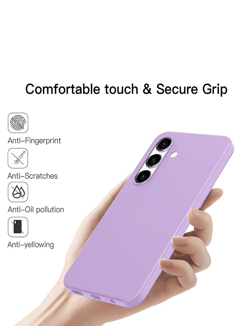 Wtech Samsung Galaxy S25 5G 2025 Super Slim, Skinny Seam Like Hard Shell PC Magsafe, Rised Lips Corner Protection Case Cover (MCMPMN) - Baby Purple - Image 4