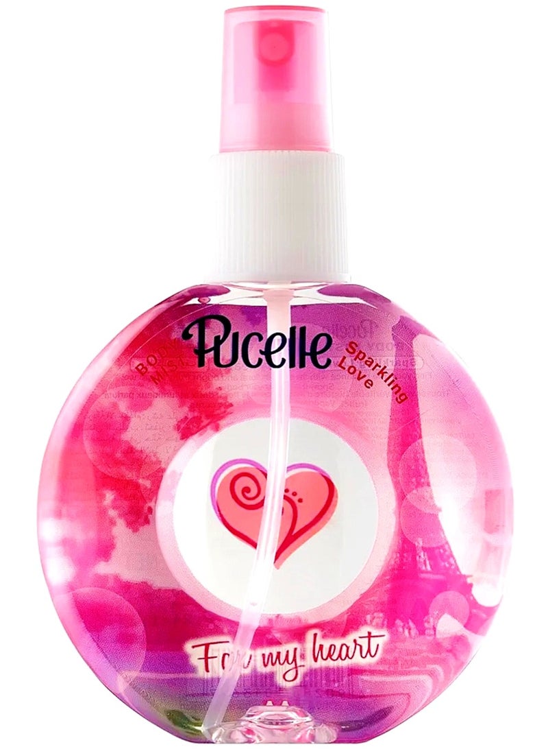 Cologne body spray, sparkling Love, for women, 150 ml.
