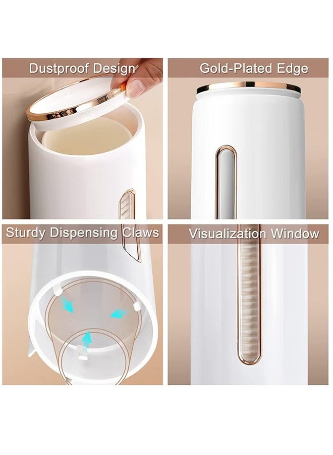 Wall Mounted Cup Dispenser, Drill-Free Pull Type Disposable Cup Holder with Dustproof Cover, Fits 5oz-7oz Paper Cups for Home Office Restaurant Use - Image 5