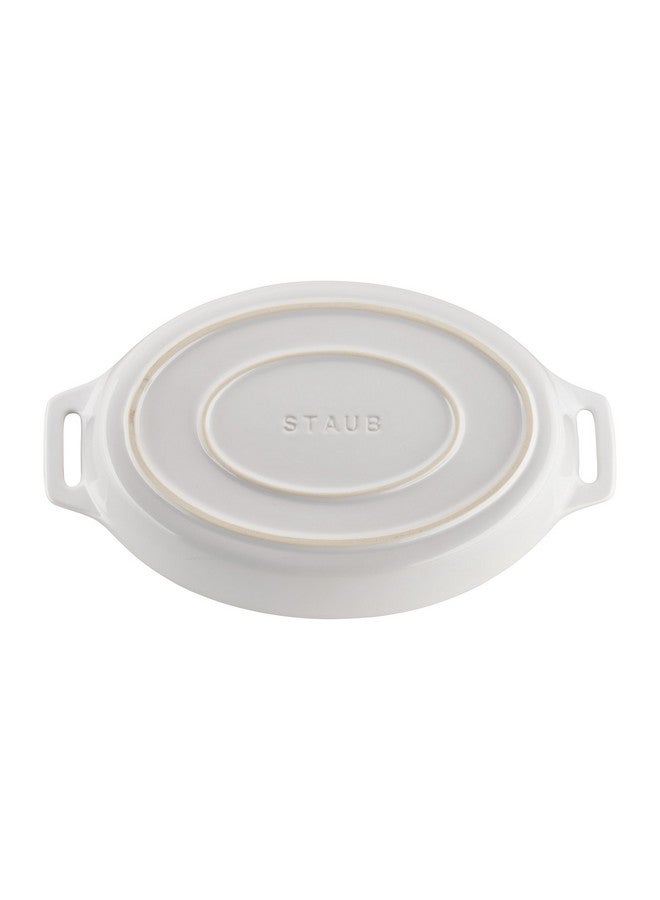 STAUB Ceramics Oval Baking Dish Set, 2-piece, White - Image 5