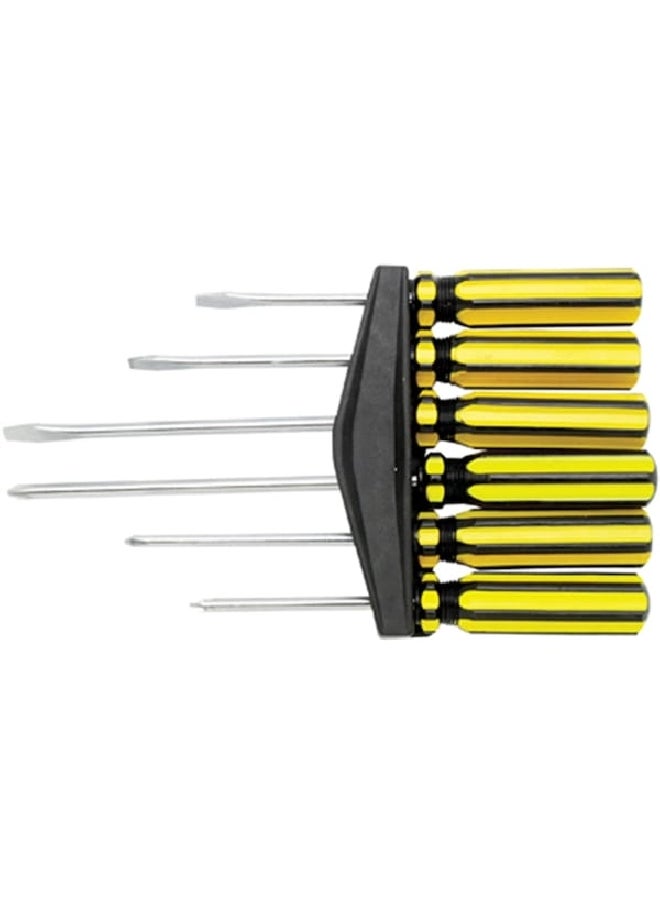 ACE - 6-Piece Screwdriver Set with Rack Multicolour 30.48 x 17.78 x 2.794 cm 1419 - Image 1