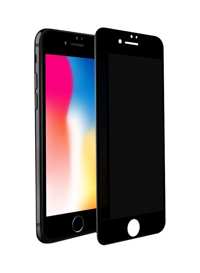 زجاج مقوى KR + Pro 3D Anti Spy لهاتف Apple iPhone 7/8 Plus 5.5 بوصة شفاف / أسود - Image 1