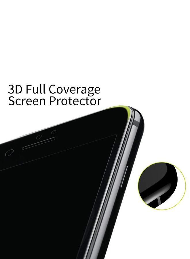 زجاج مقوى KR + Pro 3D Anti Spy لهاتف Apple iPhone 7/8 Plus 5.5 بوصة شفاف / أسود - Image 2