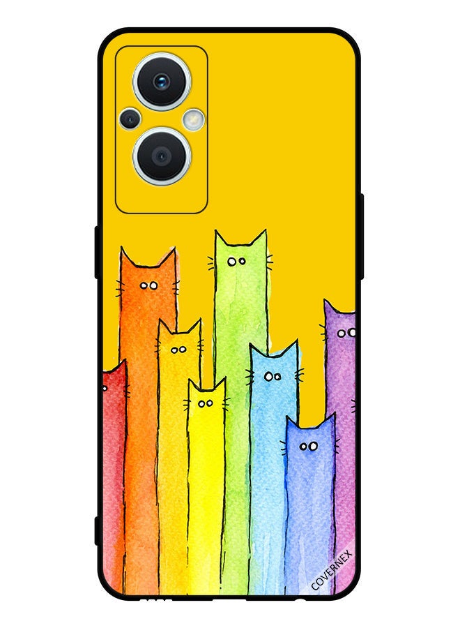 Covernex Protective Case Cover For Oppo Reno 7 Z 5G Cat Puppet Art - Image 1