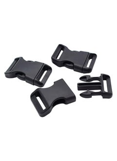 Generic 10 Pieces Quick Side Release Adjustable Plastic Buckles for Backpack - Belt - Strap - Dog Collar Accessory - Black - 32mm  - Image 4