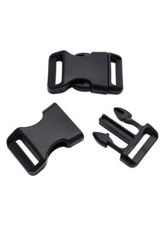 Generic 10 Pieces Quick Side Release Adjustable Plastic Buckles for Backpack - Belt - Strap - Dog Collar Accessory - Black - 32mm  - Image 3