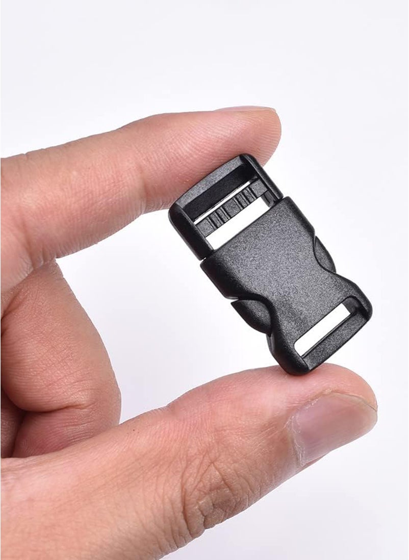 Generic 10 Pieces Quick Side Release Adjustable Plastic Buckles for Backpack - Belt - Strap - Dog Collar Accessory - Black - 32mm  - Image 5