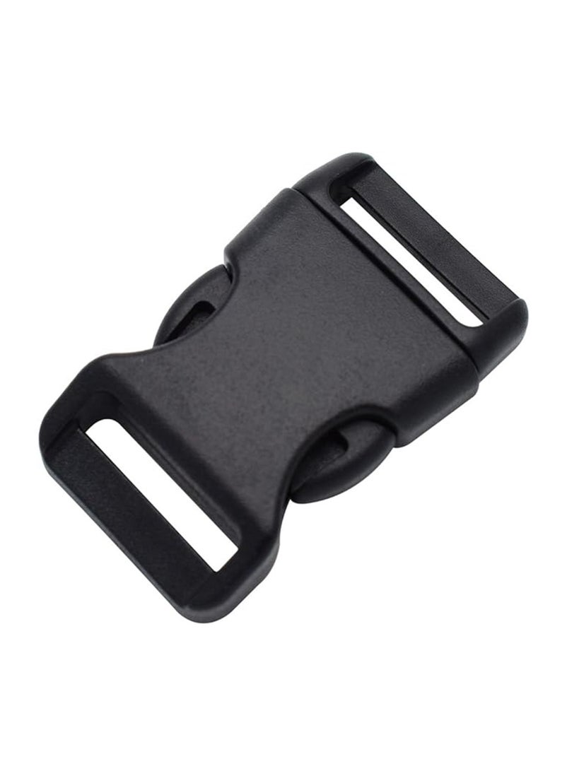 Generic 10 Pieces Quick Side Release Adjustable Plastic Buckles for Backpack - Belt - Strap - Dog Collar Accessory - Black - 32mm  - Image 2