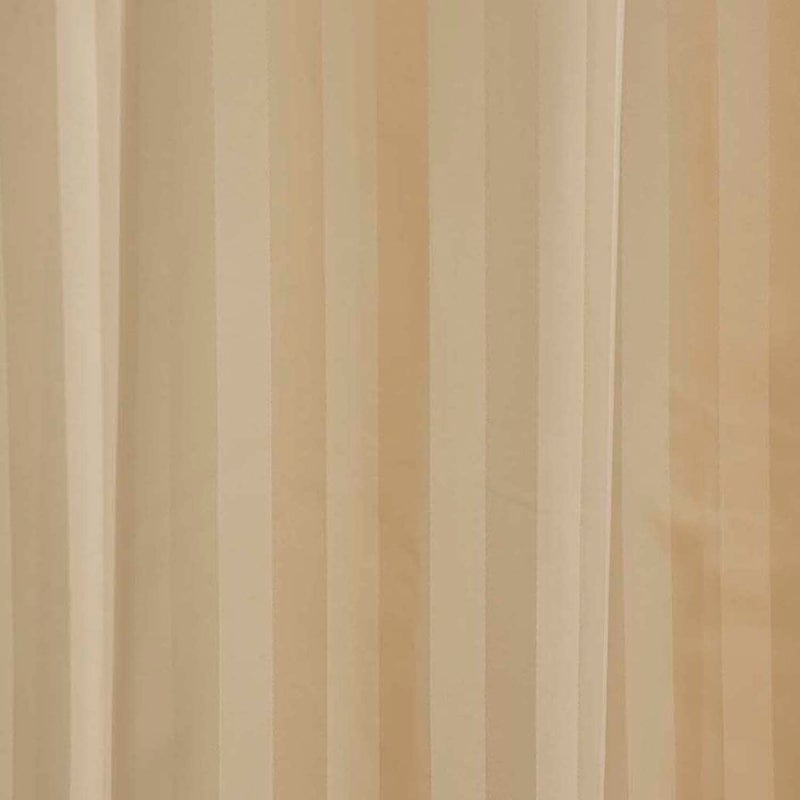 Obsessions Polyester Waterproof Striped Shower Curtain with 12 Hooks 180X230cm_Rust - Image 3