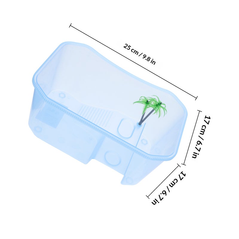 1Pc Amphibious Pet Mini Turtle Pet Keeping Box Reptile Pet Case - Image 2