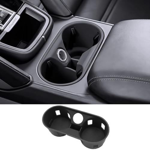 Speechn Cup Holder Coasters for Cayenne Accessories, Silicone Non-Slip Car Cup Holder Insert for Porsche 2011-2017 Cayenne Car Accessories (for Cayenne 2011-2017 Black) - Image 1