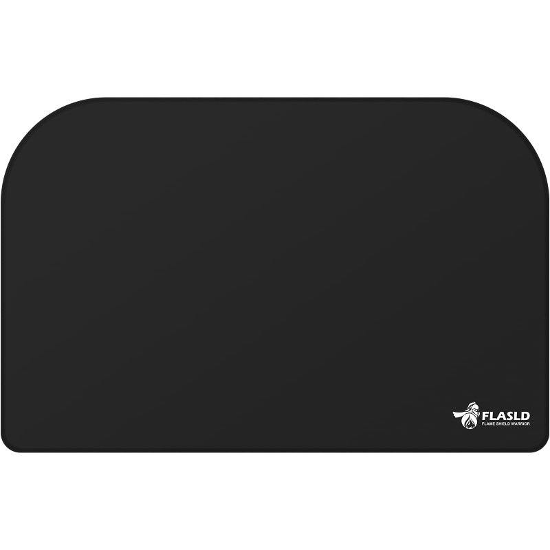 FLASLD Fireproof Indoor Fireplace Mat Outdoor FlameResistant Pad Fiberglass Rug for Hearth and Chiminea Ember Protection Mat for Fireplace Stove Black 2539 inch