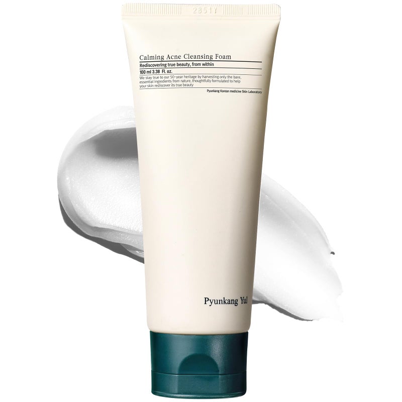 Pyunkang Yul رغوة تنظيف مهدئة من بيونكانغ يول بتركيبة pH منخفضة للوجه مع خلاصة بندق الساحرة AHA للتحكم في الدهون وخلاصة شجرة الشاي Cica لتجديد الرطوبة السريعة 338 مل