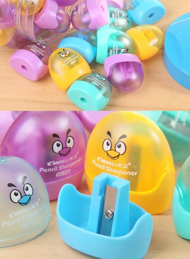 Changli 6Pcs Cartoon Pencil Sharpener, Portable Eyeliner Sharpener, Pencil Sharpeners with Single Hole with Contain ,Color Random - Image 3