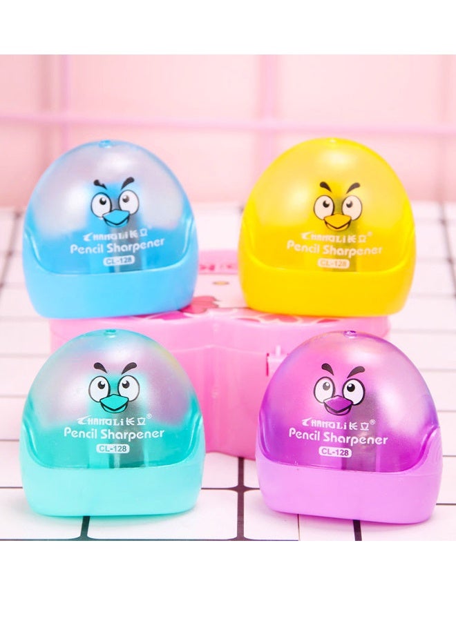 Changli 6Pcs Cartoon Pencil Sharpener, Portable Eyeliner Sharpener, Pencil Sharpeners with Single Hole with Contain ,Color Random - Image 2