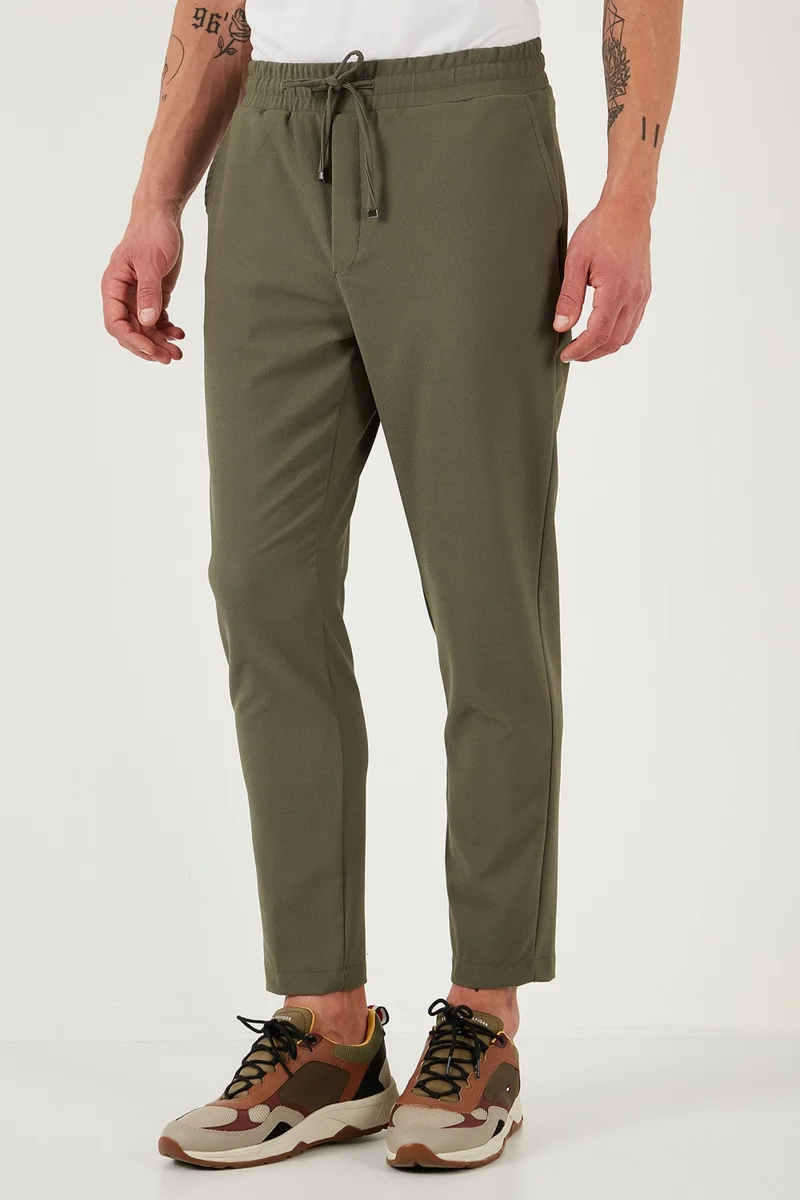Buratti Stretch Regular Fit Normal Waist Straight Leg Jogger Pants Men's Trousers CF25617953