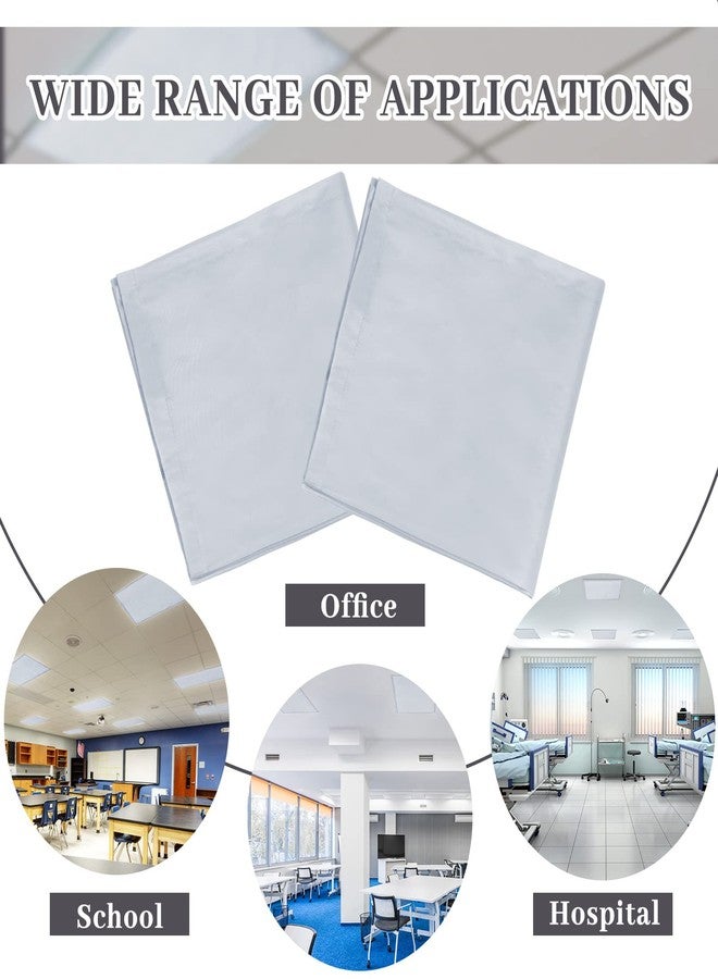 Hortsun Fluorescent Light Covers, 4 Pack, 4 x 2 ft, 10 Magnets,Gray - Image 4