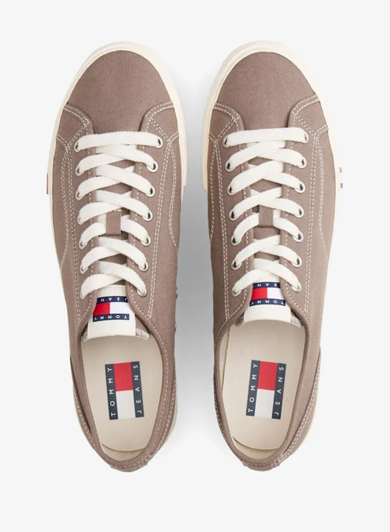 TOMMY JEANS Dusty Brown Archive Vulc Low Top Lace Up Sneakers for Men | Best Price UAE
