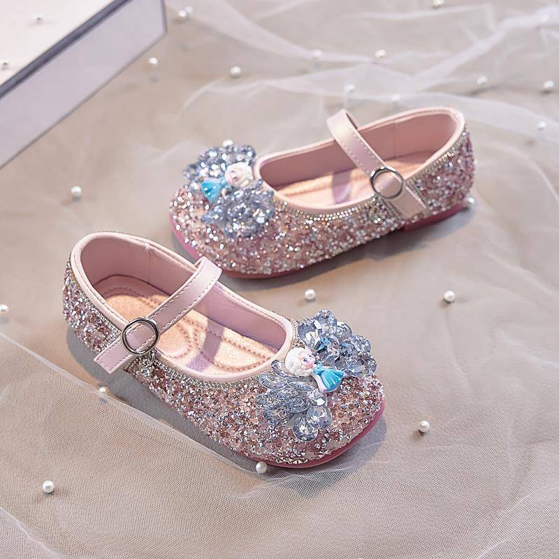 Aisha Little Leather Shoes 2026 Spring and Autumn New Style Girls'' Princess Shoes Little Girls'' Crystal Shoes Rhinestone Baby Performance Shoes - Image 5