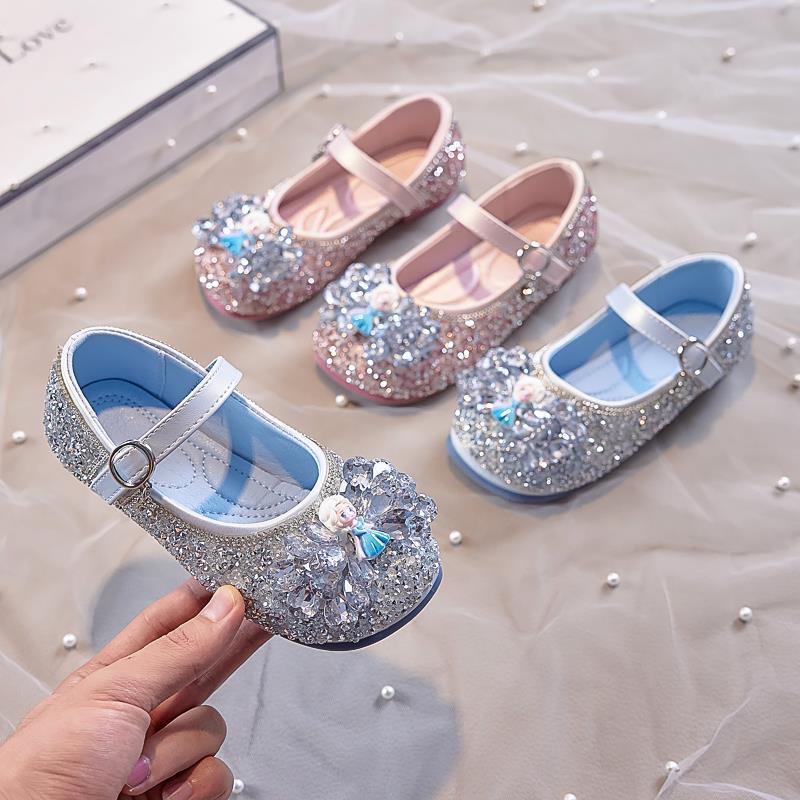 Aisha Little Leather Shoes 2026 Spring and Autumn New Style Girls'' Princess Shoes Little Girls'' Crystal Shoes Rhinestone Baby Performance Shoes - Image 4