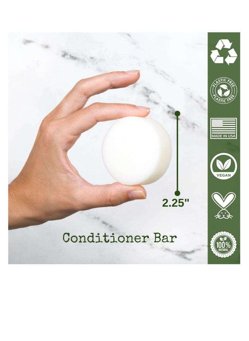 /liv/ Nature - Tea Tree Conditioner Bar for Hair | Light Conditioning | Lemongrass, Lavender, Tea Tree Oil | Travel Essential | USA 1-pk - Image 1