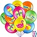Threan 50 Pcs Summer Theme Party Balloons Pool Decorations Flamingo Tropical Leaf Beach Ball Theme Latex Balloons with Ribbons for Summer Beach Birthday Party Favor Supplies 12 Inches - Image 4