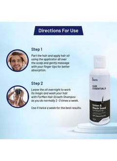 Formen Onion & Black Seed Hair Growth Oil | Reduces Hair Fall & Dandruff, Promotes Hair Growth | 100% Natural 22 Herbal Extracts | For Men And Women - 100 Ml  - Image 5