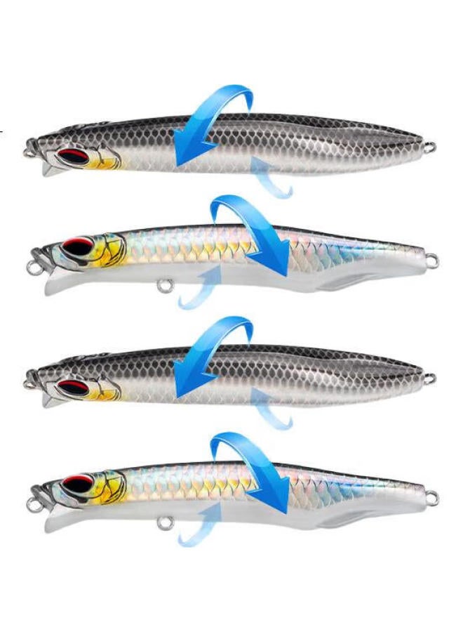 King Lure King Qiaoying Sinking Pencil, Long-Casting Artificial Bait, Freshwater Topmouth Culter Bait, Carp-Specific 14.5G/Ln01 - Image 2