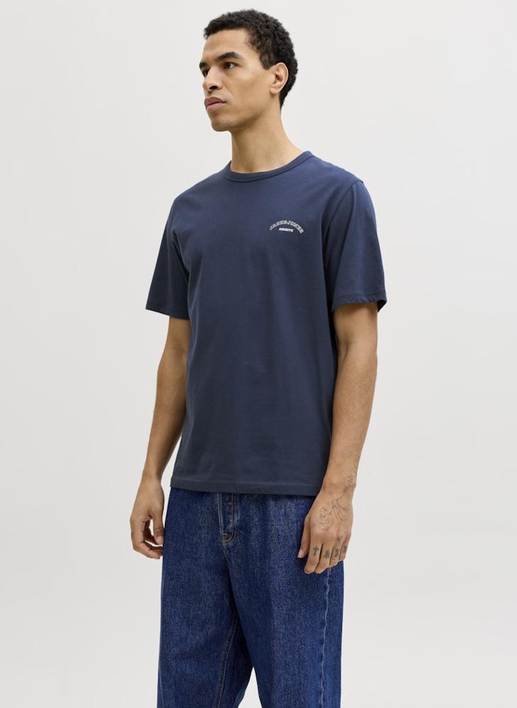JACK & JONES Logo Crew Neck Regular Fit T-shirt - Image 1