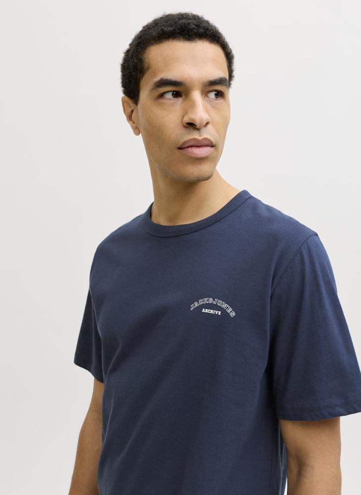 JACK & JONES Logo Crew Neck Regular Fit T-shirt - Image 3