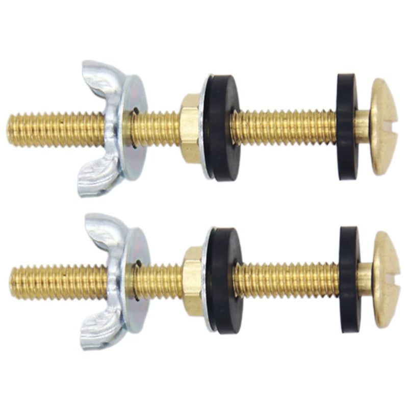Durable Toilet Tank Bolts 2Pcs With Heavy Duty Washers For Leak Prevention - Image 2