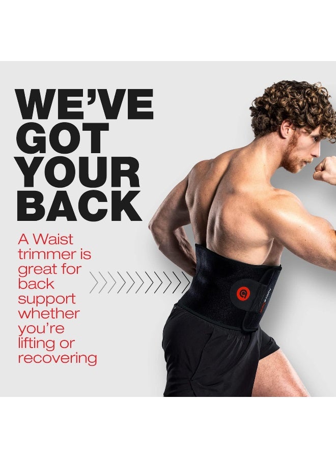 ActiveGear حزام التمرين والتخسيس من أكتيف جير بريميوم للرجال والنساء - لفافة تخسيس تعزز التعرق للبطن، قابلة للتعديل - Image 1