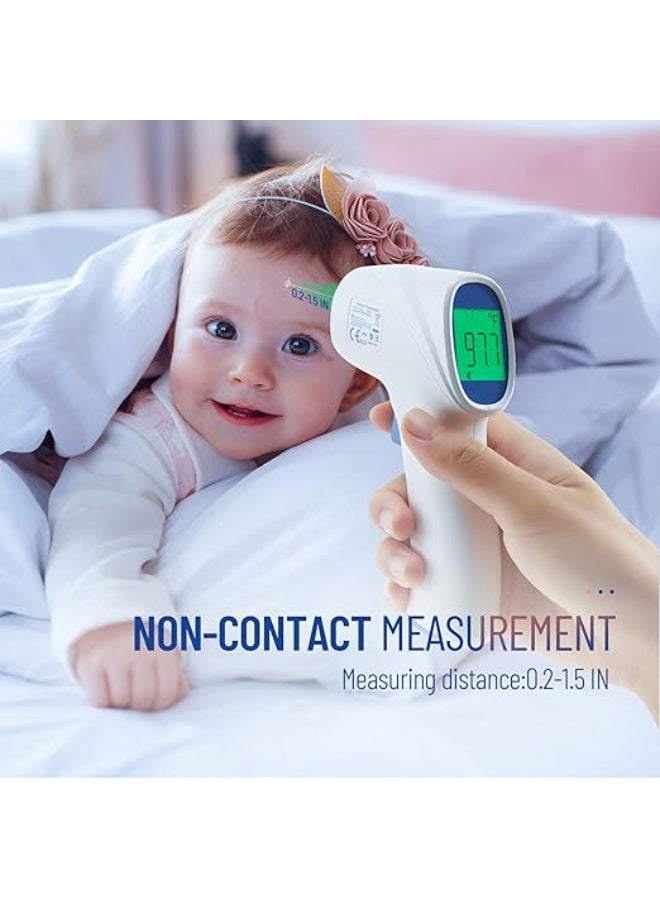Touchless Forehead & Object Thermometer (2-in-1 Dual-Mode) - Non-Contact Infrared Thermometer with Instant Accurate Results, Fever Alarm & 35 Set Memory - Image 2